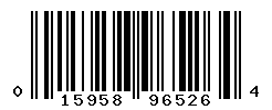 UPC barcode number 015958965264