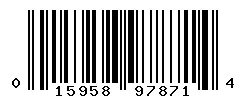 UPC 015958978714 barcode image