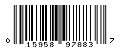 UPC barcode number 015958978837