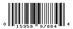 UPC 015958978844 barcode image