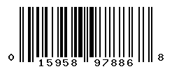 UPC barcode number 015958978868