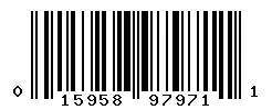 UPC barcode 015958979711