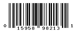 UPC 015958982131 barcode image