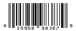 UPC 015958983879 barcode image