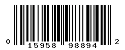UPC barcode 015958988942