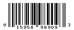 UPC 015958989093 barcode image
