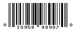 UPC barcode 015958989970