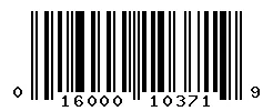 UPC barcode 016000103719