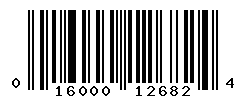 UPC barcode number 016000126824