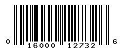 UPC barcode number 016000127326