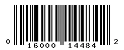 UPC 016000144842 barcode image