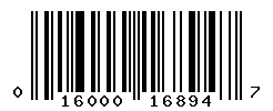 UPC barcode number 016000168947