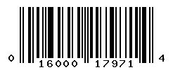 UPC barcode number 016000179714