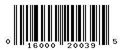 upc 016000200395 barcode image