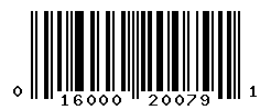 upc 016000200791 barcode image