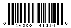 UPC barcode number 016000413146