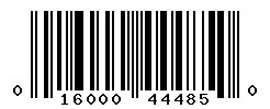 UPC barcode number 016000444850