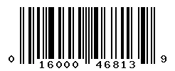 UPC 016000468139 barcode image