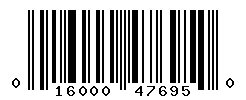 UPC barcode number 016000476950