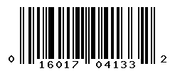 UPC barcode number 016017041332