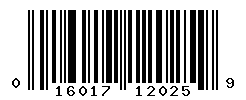 UPC barcode number 016017120259