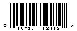 UPC barcode number 016017124127