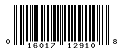 UPC barcode number 016017129108