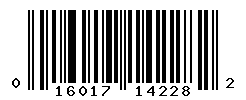 UPC barcode number 016017142282