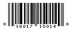 UPC barcode number 016017150140