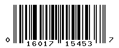 UPC barcode number 016017154537