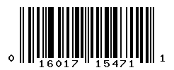 UPC barcode number 016017154711