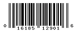 UPC barcode 016185129016