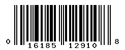 UPC barcode number 016185129108