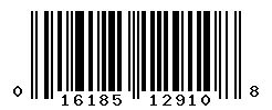 UPC barcode 016185129108