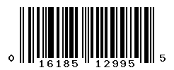 UPC barcode number 016185129955