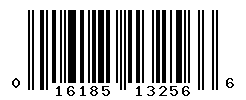 UPC barcode number 016185132566