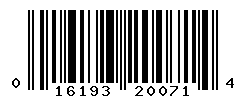 UPC barcode number 016193200714