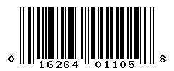 UPC barcode number 016264011058