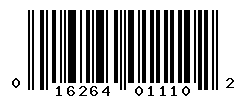 UPC barcode number 016264011102