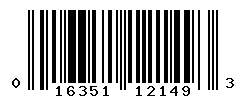 UPC barcode number 016351121493