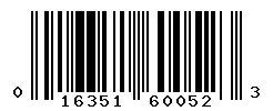 upc 016351600523 barcode image