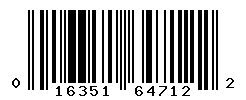 UPC barcode number 016351647122