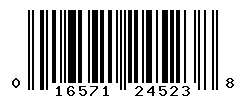 UPC barcode number 016571245238