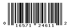 UPC barcode number 016571246112