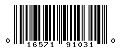 UPC barcode number 016571910310