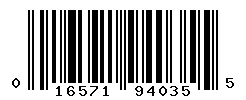 UPC barcode number 016571940355