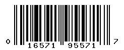 UPC barcode number 016571955717