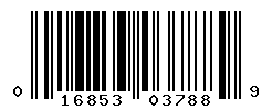 UPC barcode number 016853037889