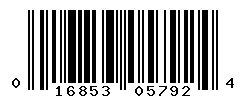 UPC barcode number 016853057924