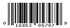 UPC barcode number 016853057979